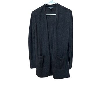 Banana Republic Womens Alpaca Blend Open Front Cardigan Black S